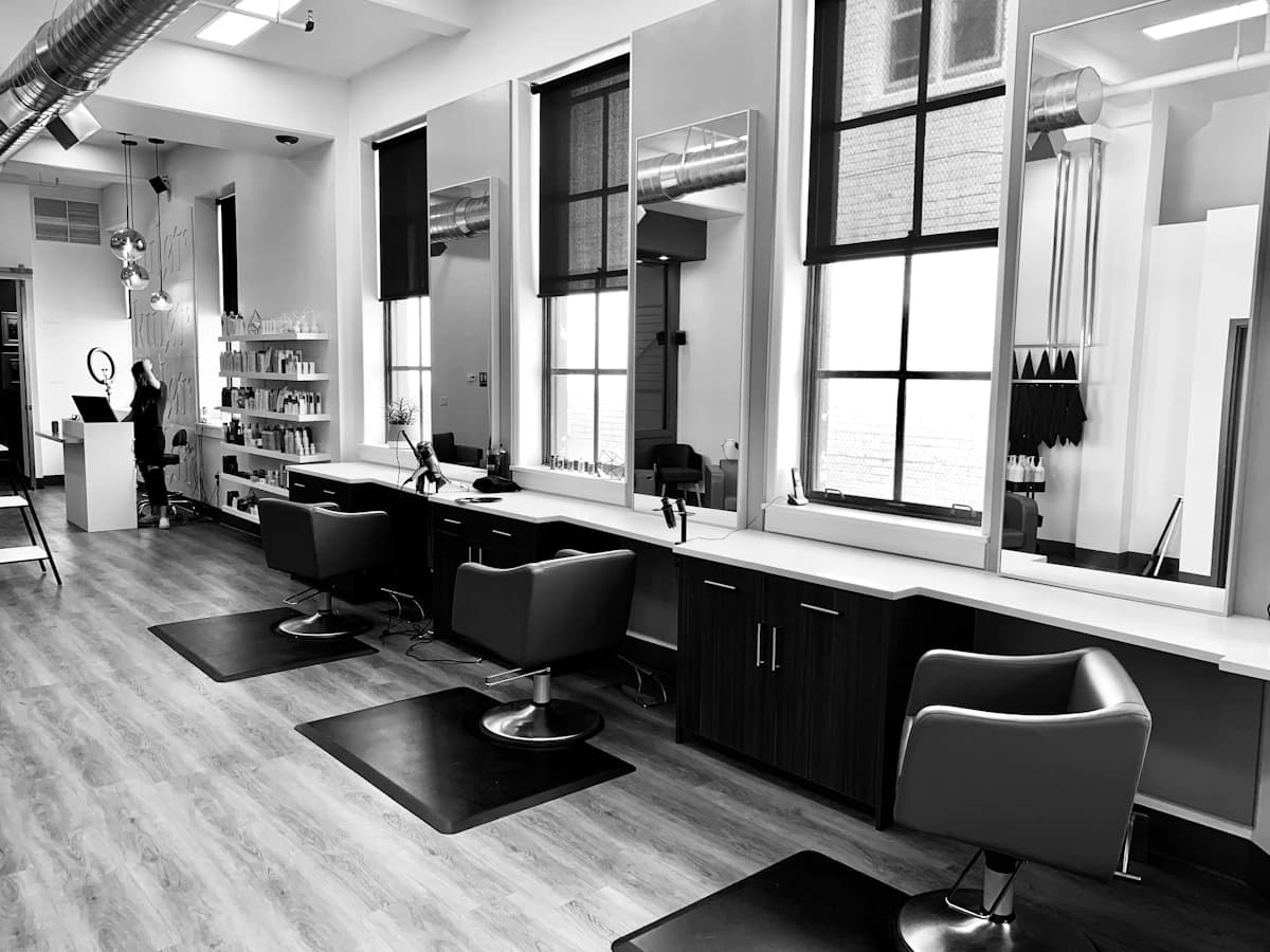 Preview of the Lumière Salon & Spa website concept showing a stylish salon interior